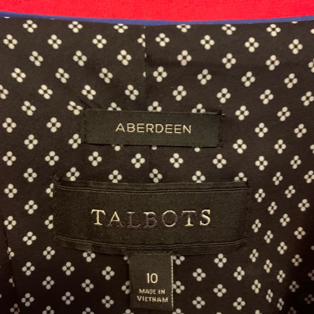 Talbots Aberdeen blazer red size 10